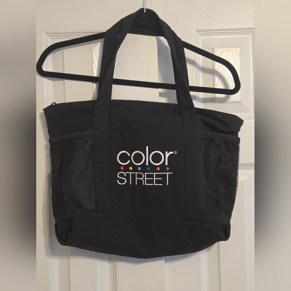Color Street Black Canvas Tote